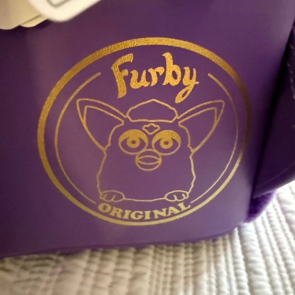 Loungefly Furby Backpack with Purple and Yellow Accents NWT - Picture 9 of 15